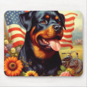 Rottweiler Schilderen Muismat (Voorkant)