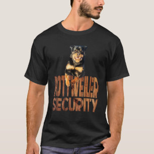 Rottweiler Security Large Dog Ma Rottie Dad Gear T-shirt