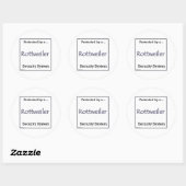Rottweiler Security System Sticker (Vel)