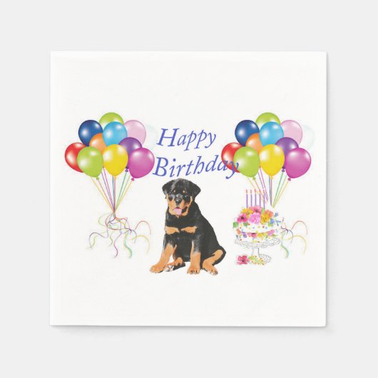 Rottweiler Servet (Voorkant)