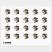 Rottweiler Side Profile Sticker – Calm & Bold (Feuille)
