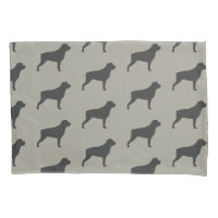 Rottweiler Silhouettes Patroon Grijs