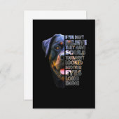 Rottweiler Soul I Love Rotties Hondenliefhebber RSVP Kaartje (Voorkant / Achterkant)