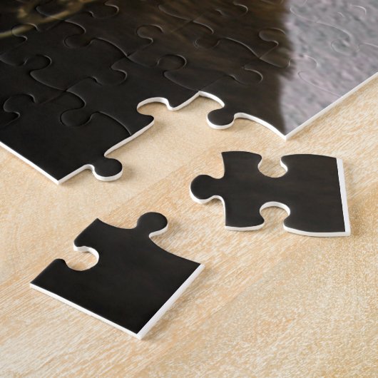 Rottweiler souriant puzzle puzzle (Côté)