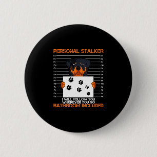 Rottweiler stalker hondenbezitter fokkers bont oud ronde button 5,7 cm