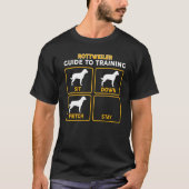 Rottweiler T-Shirt Funny Guide to Training (Voorkant)