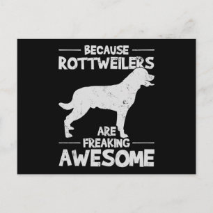 Rottweiler T-shirt kopie Aankondigingskaart