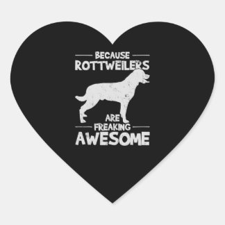Rottweiler T-shirt kopie Hart Sticker