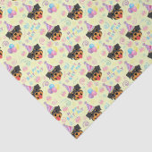 Rottweiler Tissue Paper in Yellow Tissuepapier (Detail)