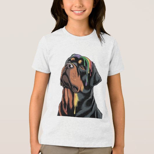 Rottweiler Tri-Blend Shirt (Voorkant)