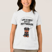 Rottweiler Tri-Blend Shirt (Voorkant)