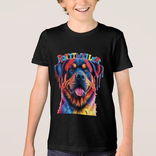 Rottweiler Tri-Blend Shirt (Voorkant)