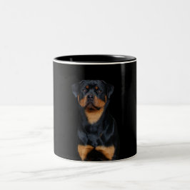 Rottweiler   tweekleurige koffiemok