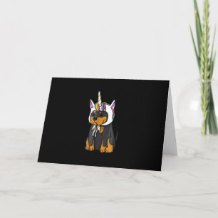 Rottweiler Unicorn Dog Bedankkaart