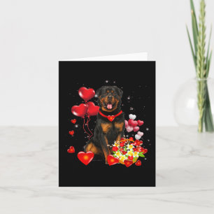 Rottweiler Valentijnsdag Fun Dog Valentijn Gift Kaart