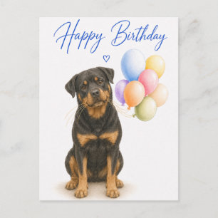 Rottweiler Verjaardag Briefkaart