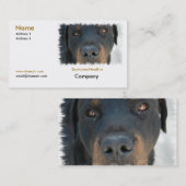 Rottweiler-Visitekaartje Visitekaartje (Voorkant / Achterkant)