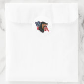 Rottweiler Vlag Ronde Sticker (Tas)
