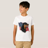 Rottweiler Vlag T-shirt (Voorkant volledig)