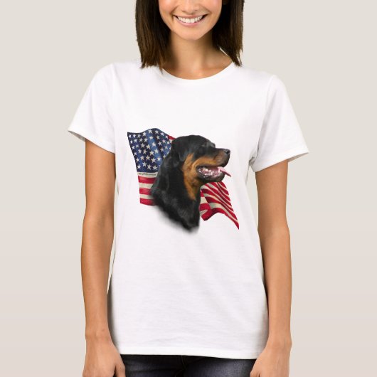 Rottweiler Vlag T-shirt (Voorkant)