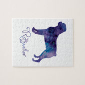 Rottweiler-Waterverf Legpuzzel (Horizontaal)