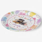 Rottweiler Waterverf Papier Bord (Gekanteld)