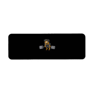 Rottweiler Weightlift Bodybuilding Dog Etiket