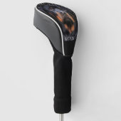   Rottweiler Wit Golfheadcover (Schuin)