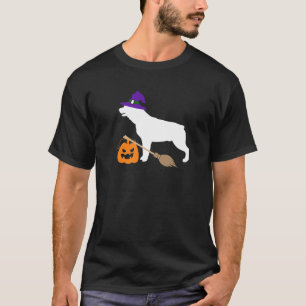 Rottweiler Witch Pet Halloween Dog Costume T-shirt