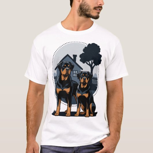 Rottweilers - Family - Home T-shirt (Voorkant)
