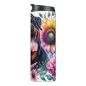 Rottweiler's Floral Majesty Thermosbeker (Geroteerd rechts)