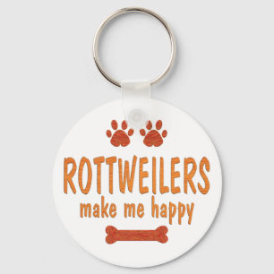 Rottweilers maken me gelukkig sleutelhanger