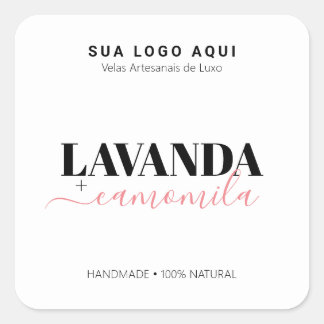 Rótulo Para Velas, Etiqueta Velas, Etiqueta  Vierkante Sticker