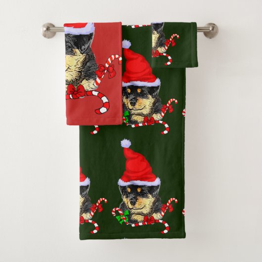 Rotweiler Puppy Christmas (En situation)