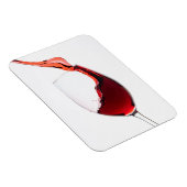 Rotwein fließt ins Weinglas Magneet (Rechterzijde)