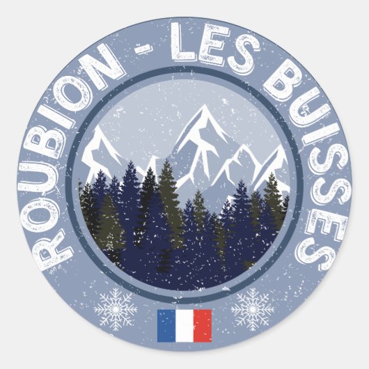 Roubion - Les Buisses Ronde Sticker (Voorkant)