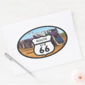 Roue 66 ovale sticker (Envelop)