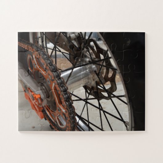 Roue arrière de vélo, puzzle (Horizontal)