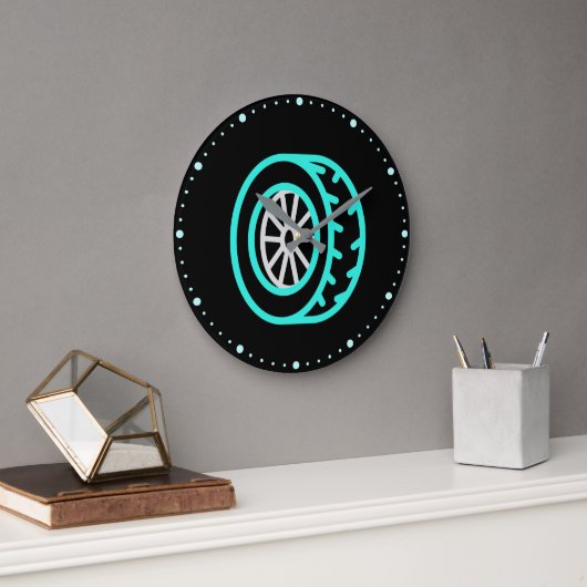 Roue Auto Neon Grande horloge (Bureau)