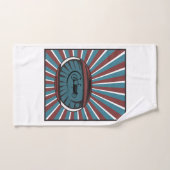 Roue de charge dans l'oeil avec des rayons (Serviette à main)