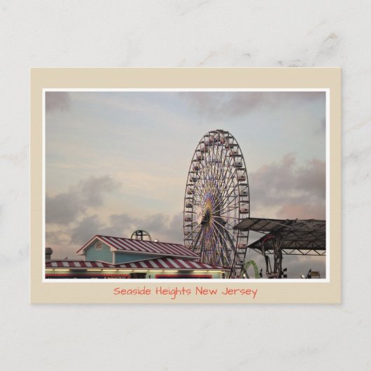 Roue de Ferris Carte Postale de Seaside Heights (Devant)