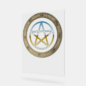 Roue de l'année avec Pentacle métallique (Angle)