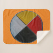 Roue de médecine petite couverture Sherpa (Devant (Horizontal))