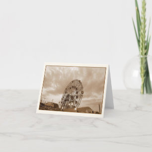 Roue de merveille à la carte vierge crépusculaire