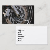 Roue de moto de carte de visite professionnelle de (Devant / Derrière)