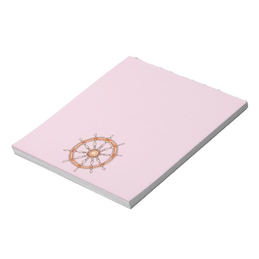 Roue de navire nautique 2 bloc-notes (Tourné)