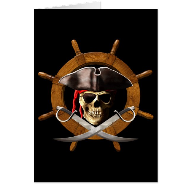 Roue de pirate de jolly roger (Devant)