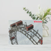 Roue de Prater, Vienne, Autriche carte (Debout devant)