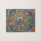 Roue de puzzle de mandala de la vie (Horizontal)