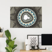 Roue de rotation - Poster fractal (Bureau à domicile)